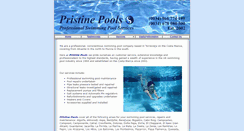 Desktop Screenshot of pristineswimmingpools.com